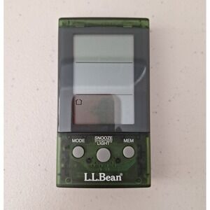 L.L. Bean Thermo Digital Alarm Clock Model OFHC9 Freestanding or Hanging TESTED